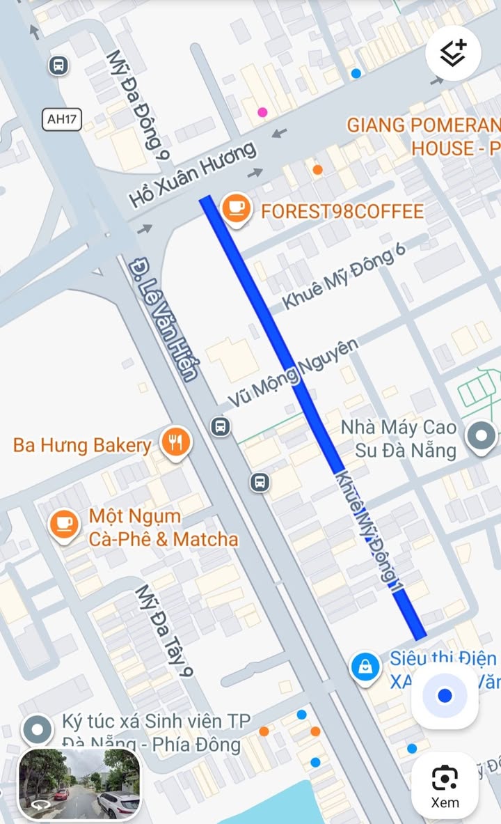 Bán Đất Nền Khuê Mỹ, Ngũ Hành Sơn – 229m² Đối Lưng Lê Văn Hiến