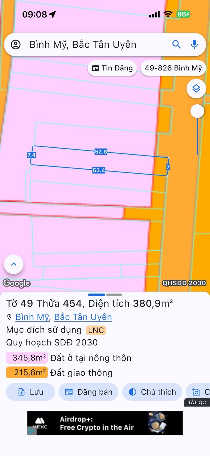 Đất nền Bình Cơ 371m² Mặt tiền DT747 - Tiềm năng sinh lời