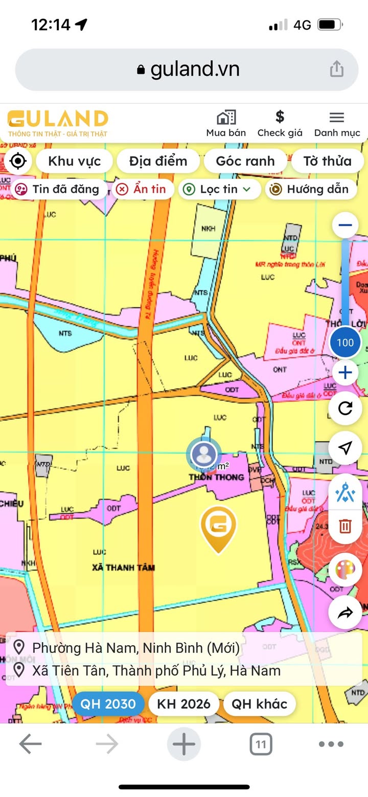 Bán Đất Lô Góc Xây Biệt Thự Thanh Liêm 219m² - Hơn 10 Triệu/m²