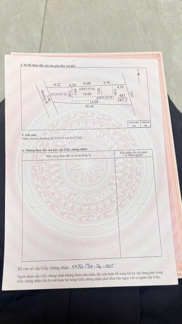 Đất nền Hiệp Hòa Bắc Giang 168m² giá 1 tỷ - Sổ đỏ chính chủ