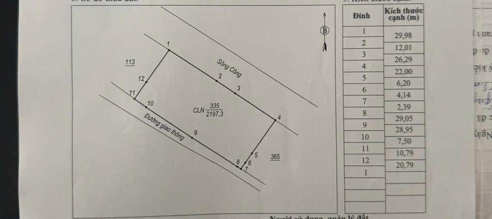 Đất nền Tân Cương, Thái Nguyên 2197m² - View sông thoáng đãng, vuông vắn