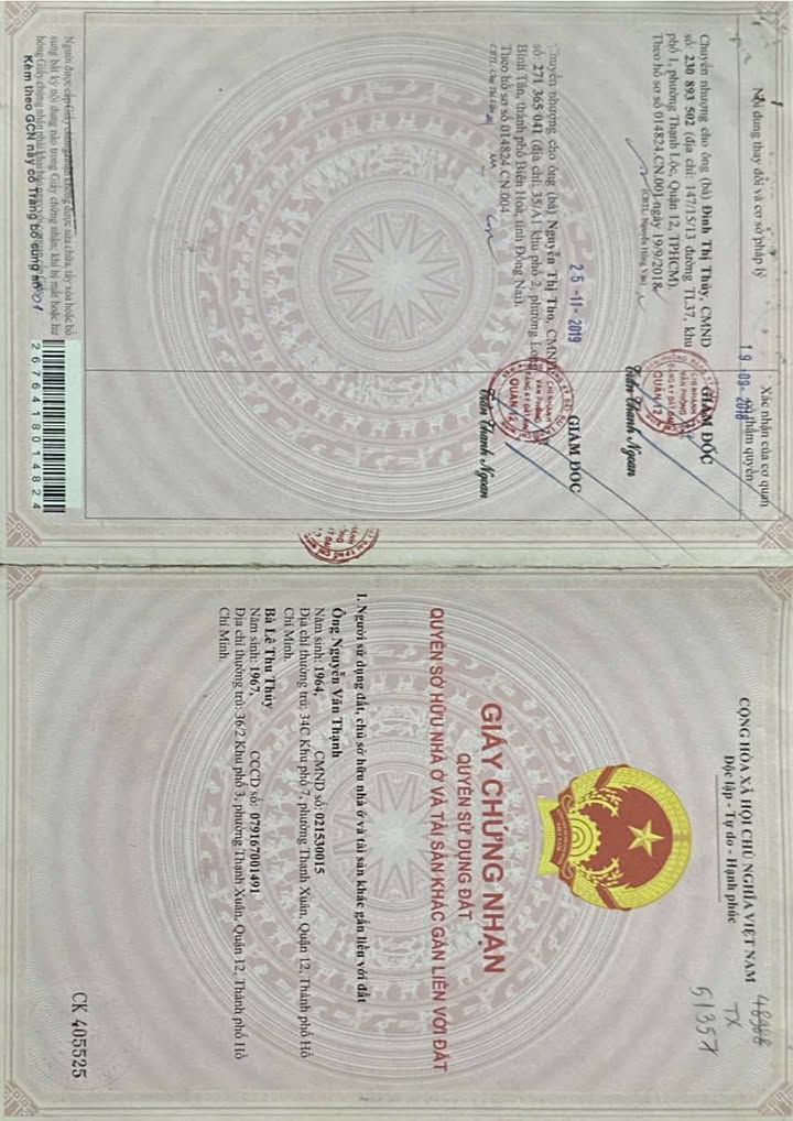 Đất Thạnh Xuân Quận 12 286.4m² Full Thổ Cư - Sẵn Sàng Xây Dựng