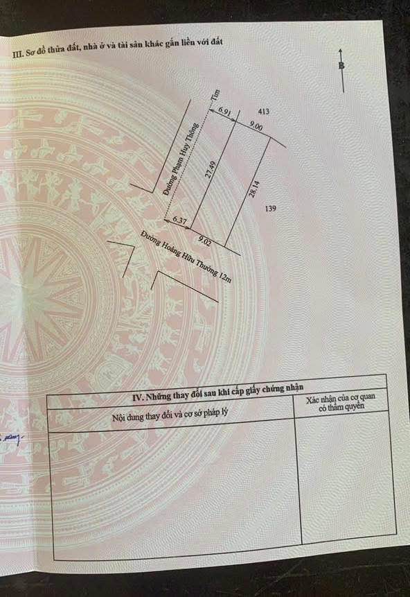 Bán Đất 2 Mặt Tiền Hoàng Hữu Thường, Huế - 250m² Đất Đô Thị