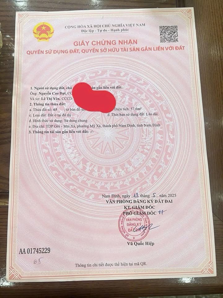 Đất nền Mỹ Trung 57.6m² - Hạ tầng hoàn thiện, tiềm năng tăng giá!