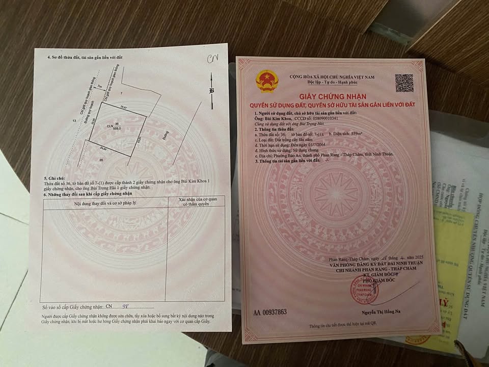 Đất Nền 559m² Phường Bảo An, Ninh Thuận - Cơ Hội Đầu Tư Lâu Dài