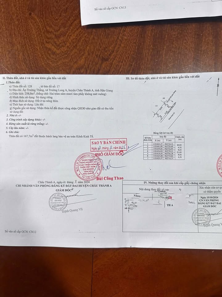 Đất nền Xã Trường Long, Phong Điền 2156m² - Đường to ô tô, tiện kinh doanh!