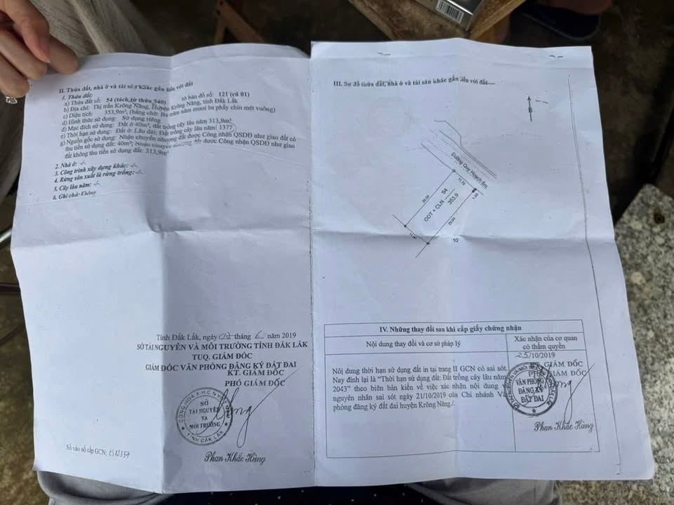 Đất nền Krông Năng, Đắk Lắk 354m² – Đường to ô tô, pháp lý rõ ràng!