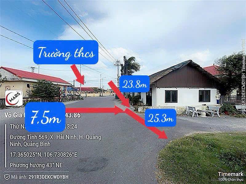 Đất nền Quảng Ninh Quảng Bình 555m² 4 tỷ - Sổ đỏ chính chủ