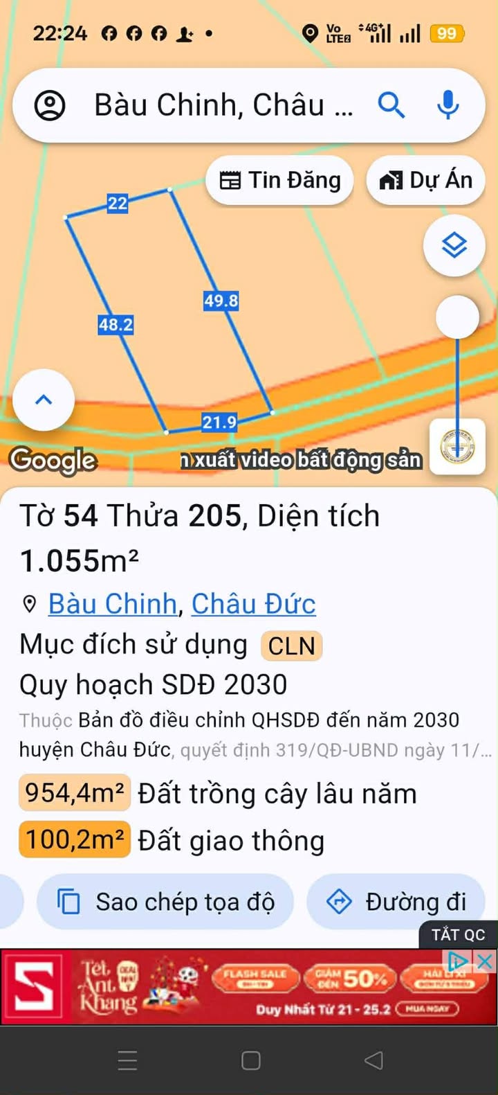Đất nền Bàu Chinh Châu Đức 360m² giá 1.1 tỷ - Sổ đỏ chính chủ!