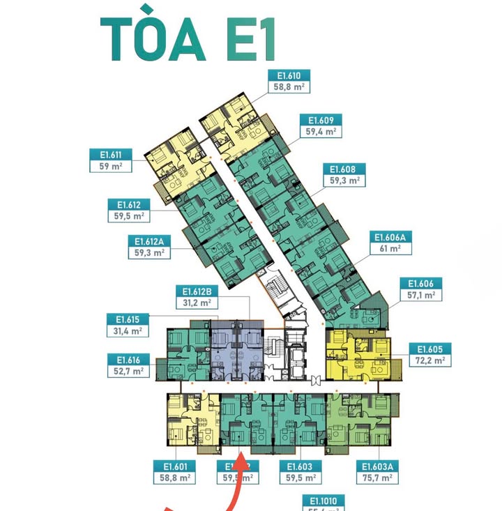 Căn hộ Eco Riverside Hải Dương 59.5m² giá 800 triệu - View sông cực đỉnh!