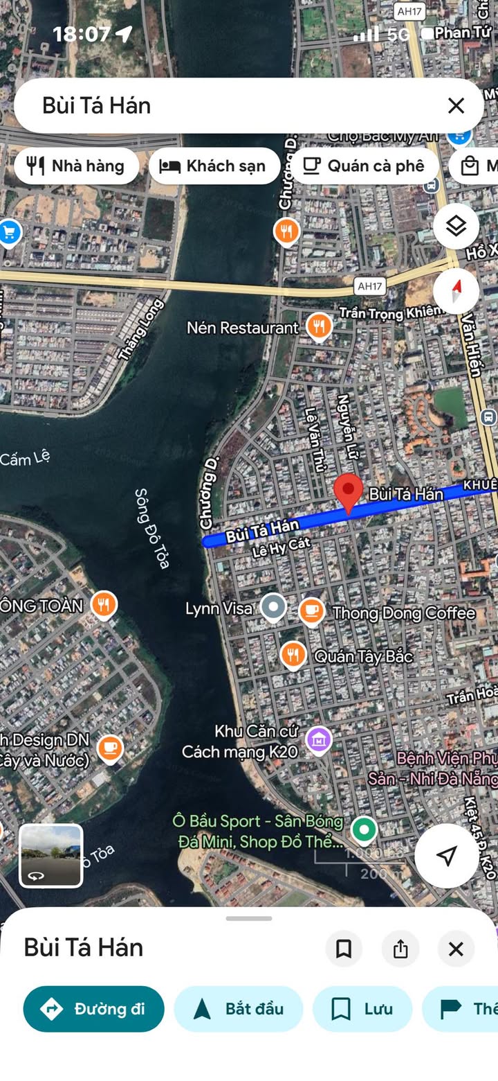 Đất Lô Góc 245m² Bùi Tá Hán, Ngũ Hành Sơn - View Sông Đẹp, Giá 3x Tỷ