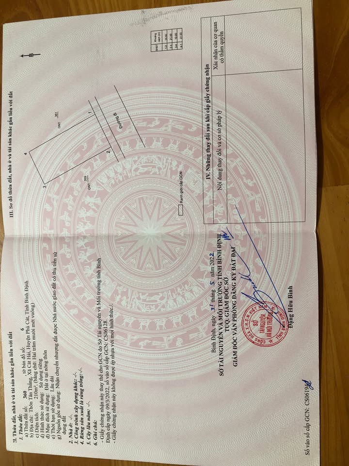 Đất nền mặt tiền Cát Hải 210m² - Sổ đỏ chính chủ!