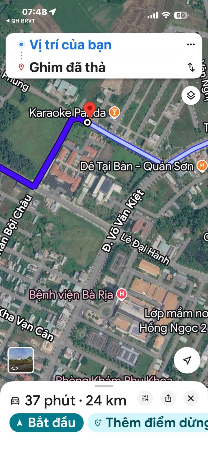 Đất nền Thành phố Bà Rịa 126m² - Sổ đỏ chính chủ, đường lớn ô tô!