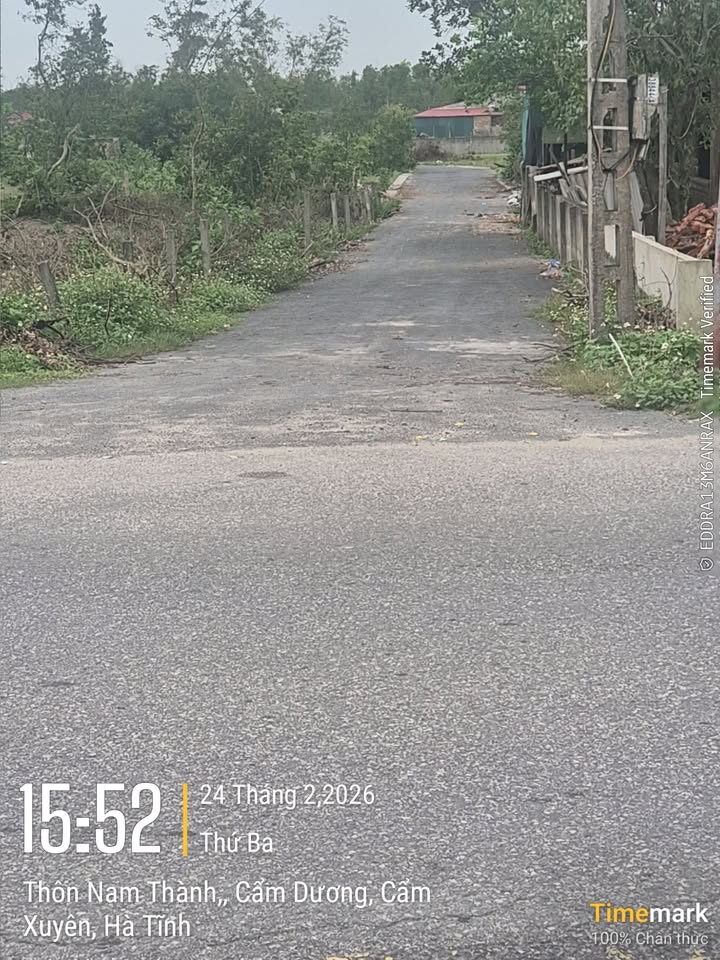 Đất Nền Cẩm Dương, Hương Sơn 176m² - Sổ Đỏ TC100, Gần QL15B