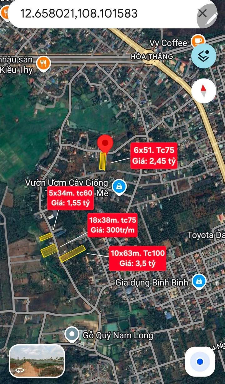 Đất Nền Hòa Thắng, Buôn Ma Thuột - Sổ Hồng Riêng, Giá Chỉ Từ 1.55 Tỷ