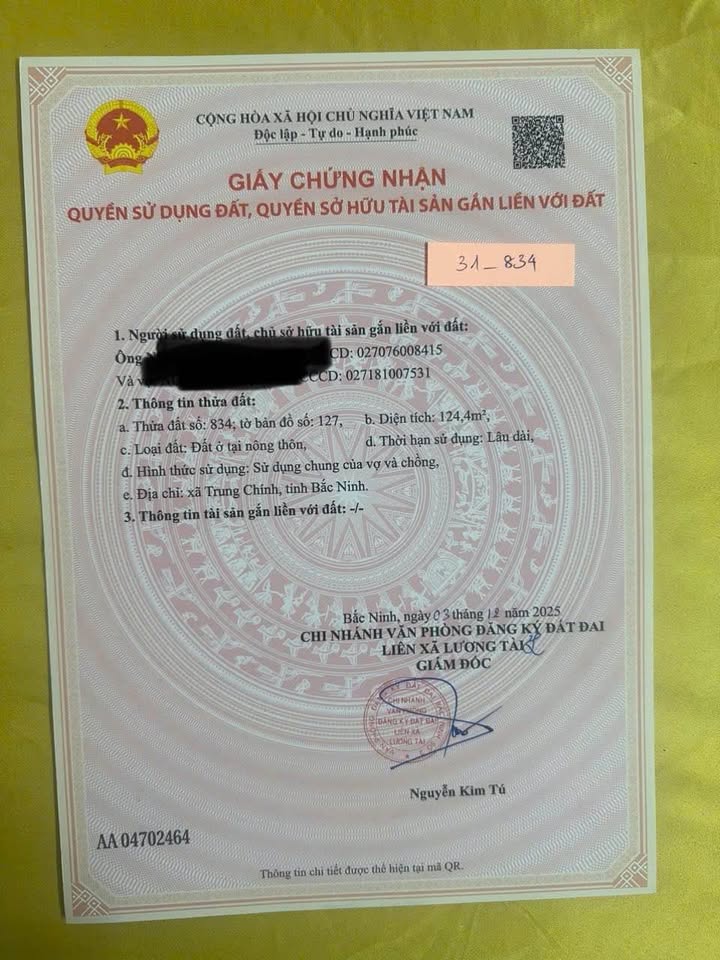 Đất nền Nhất Trai, Lương Tài 124m² - Tiềm năng tăng giá vượt trội!