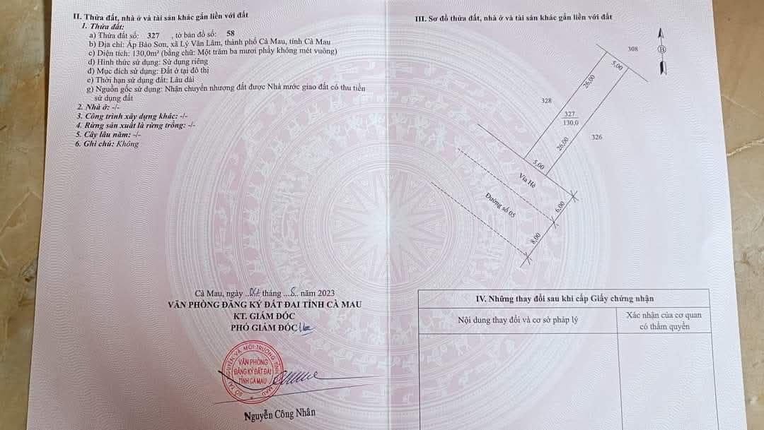 Đất nền KDC Hoàng Tâm Cà Mau 130m² - Pháp lý rõ ràng, view sông thoáng mát