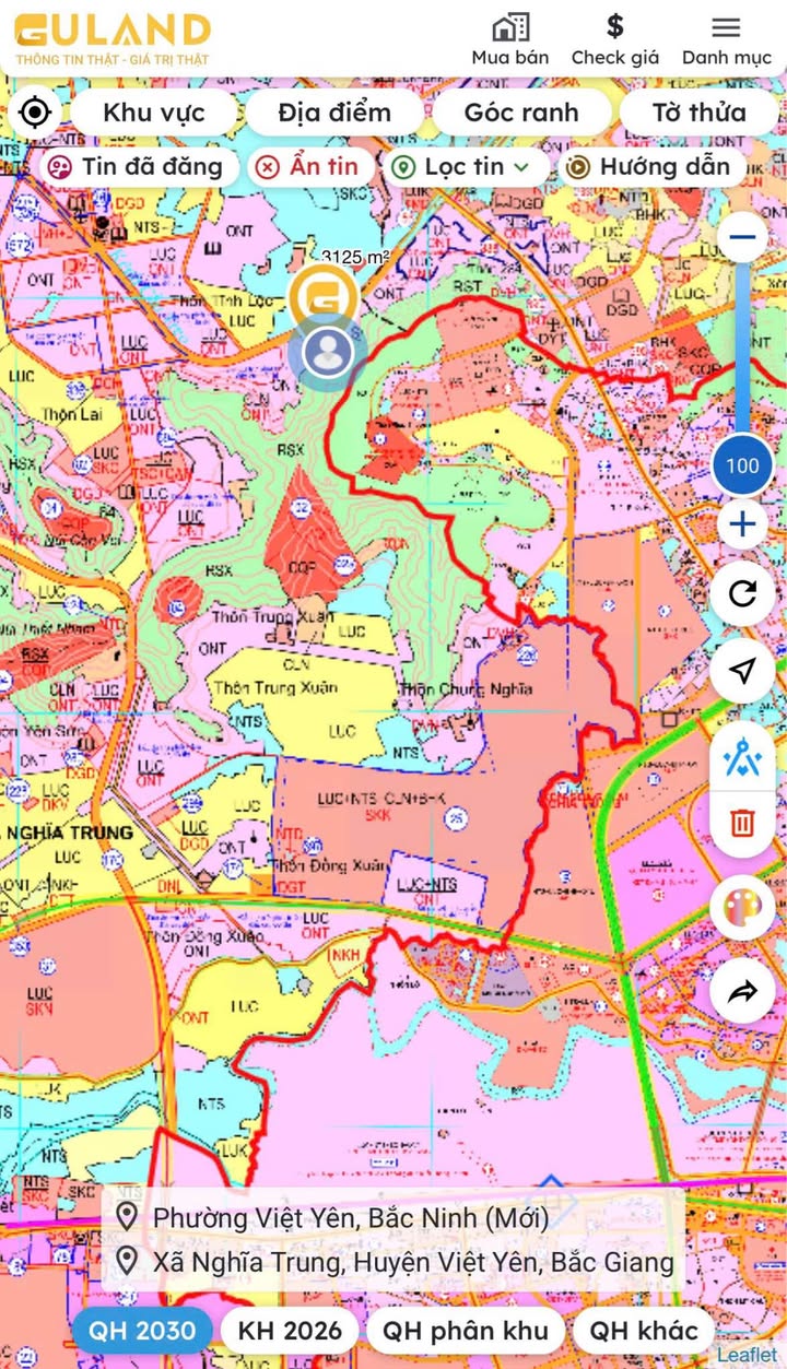 Đất nền Thôn Tĩnh Lộc, Việt Yên 167m² - Sổ đỏ chính chủ