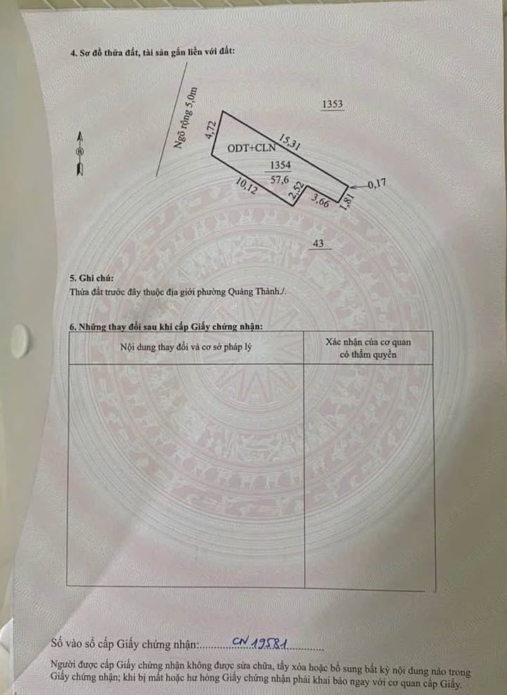 Đất nền Khai Quang, Vĩnh Yên 57.6m² - Tiềm năng tăng giá!
