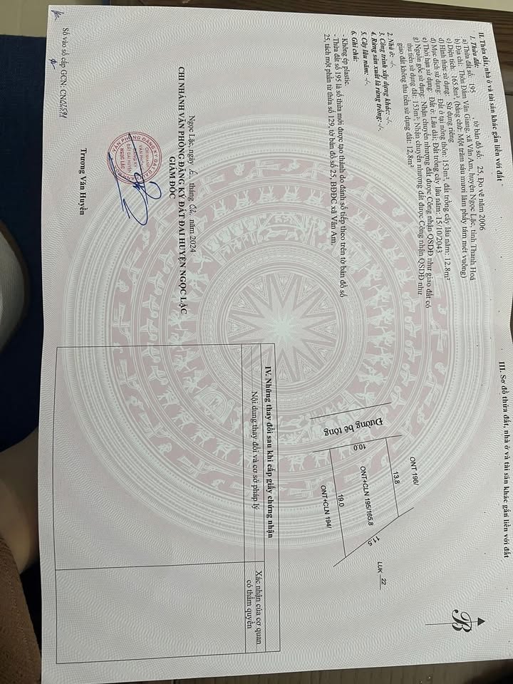 Đất nền Vân Âm, Ngọc Lặc 118m² - Sổ hồng sẵn sàng sang tên!