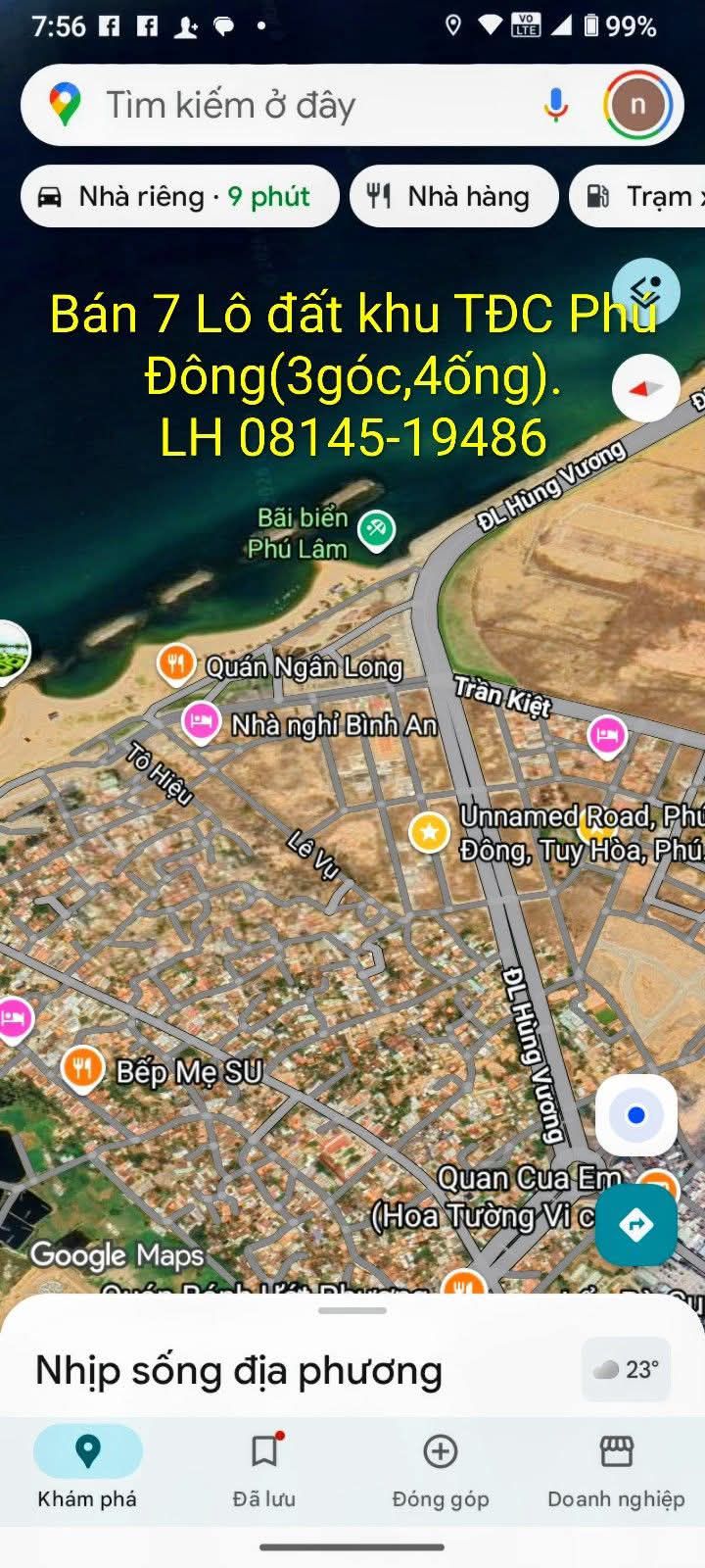 Đất nền TĐC Phú Đông Tuy Hòa 93m² - 180m² - Sổ đỏ chính chủ!