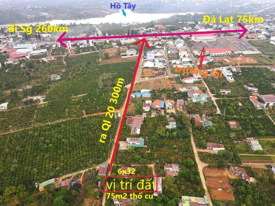 Đất nền Di Linh 192m² - Ngay Võ Thị Sáu, Giá dưới 1 tỷ!