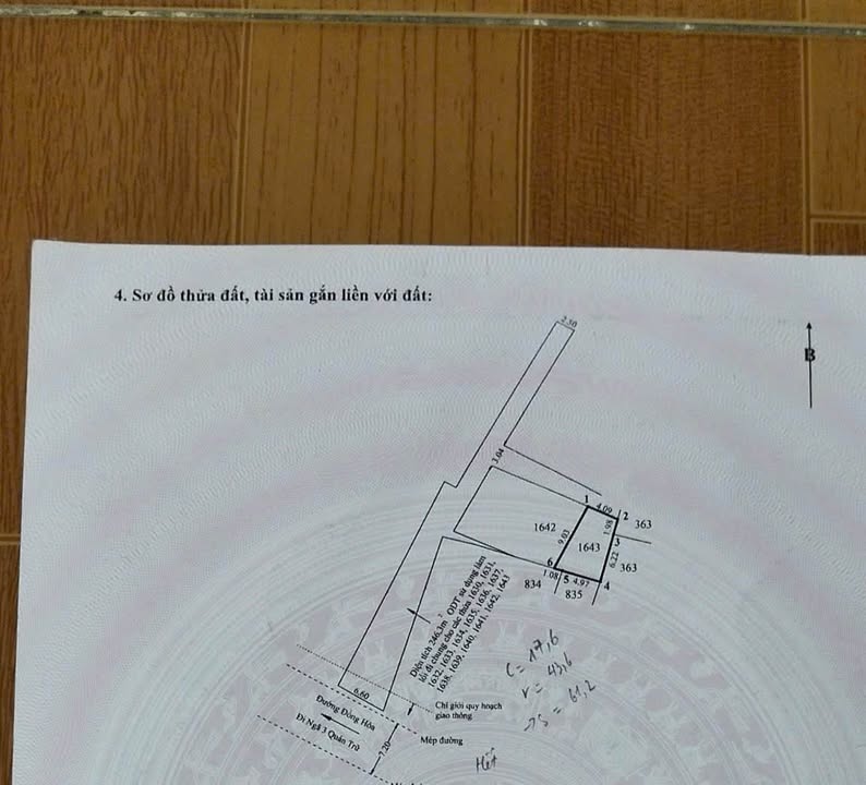 Đất nền 44m² Đồng Hoà, Kiến An - Ngõ ô tô, giá 1.9 tỷ