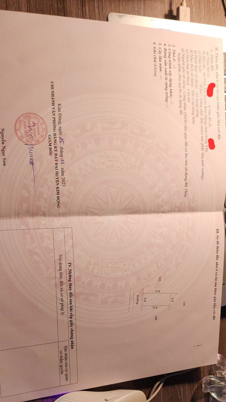 Đất nền Kim Động, Hưng Yên - 78.8m² - Sổ đỏ sẵn sàng giao dịch