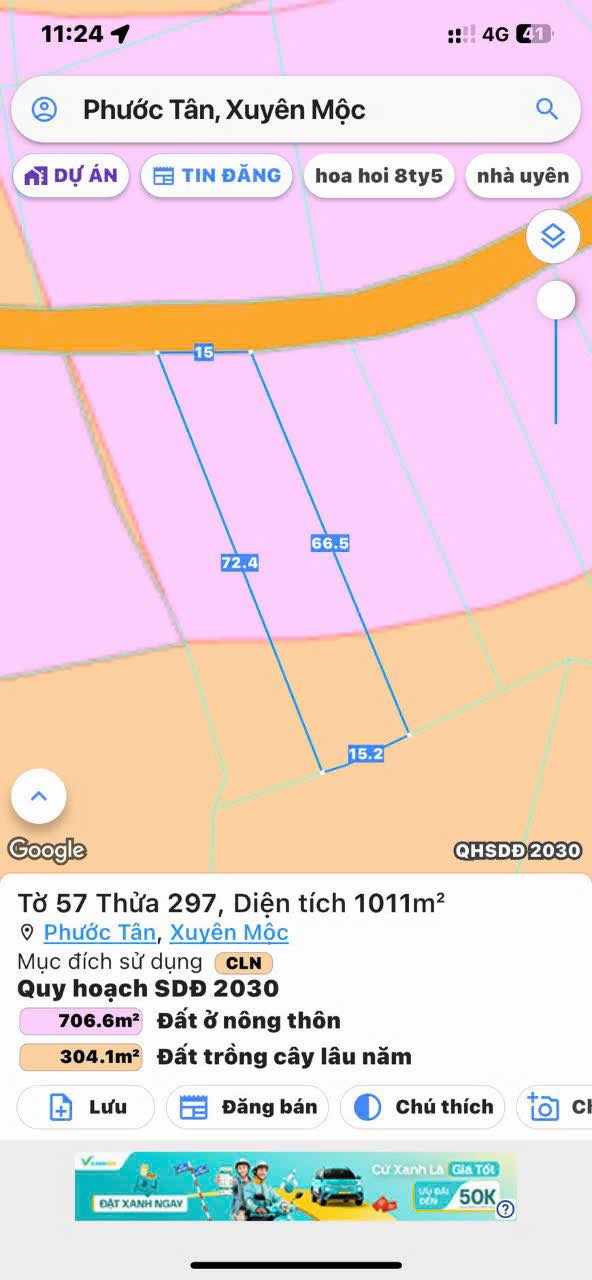 Đất Nền Phước Tân 1000m² Sổ Hồng - Giá Rẻ 1.4 Tỷ