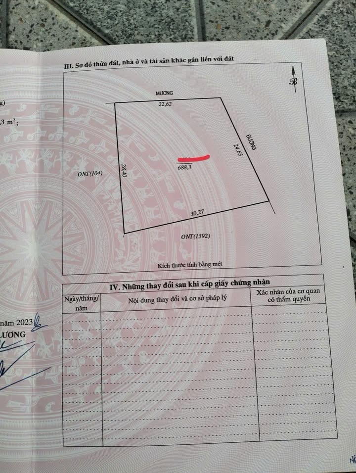 Đất nền Bài Sơn, Vinh 688m² - Sổ đỏ chính chủ, đầu tư sinh lời!