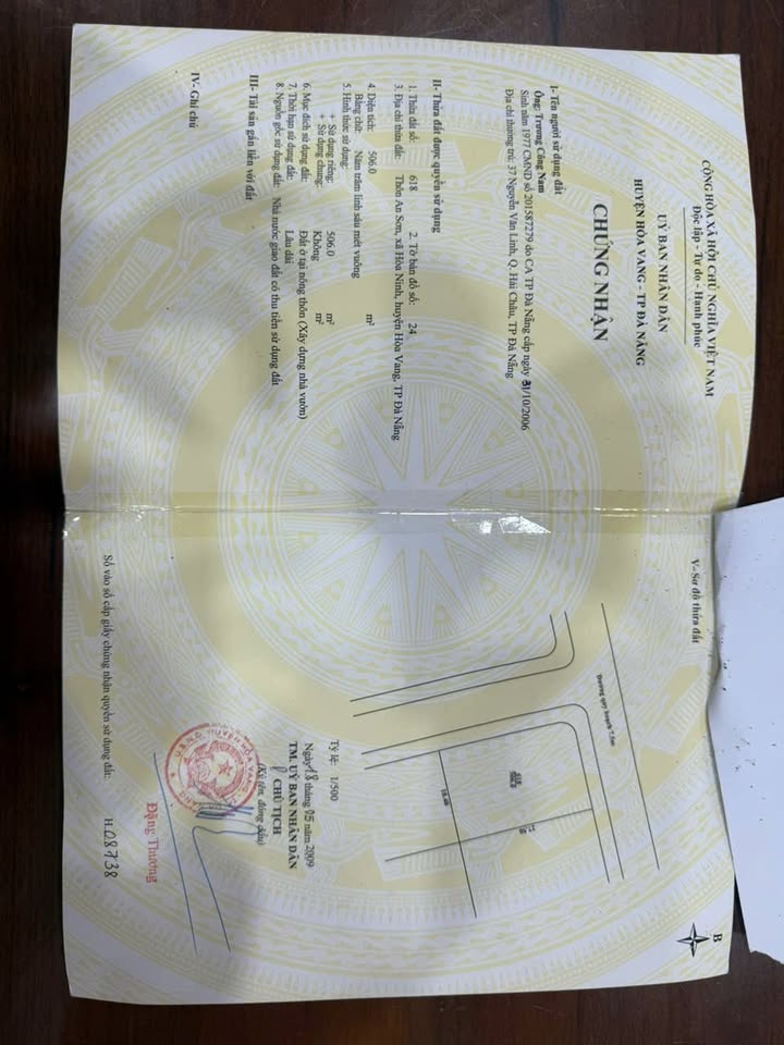 Bán Đất Góc 506m² Hòa Ninh, Đà Nẵng - Sát Bà Nà, Giá 10 Tỷ