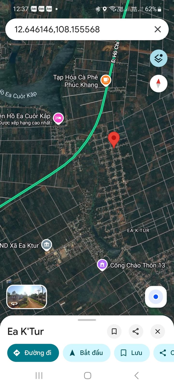 Đất nền Ea Ktur 520m² giá 500 triệu - Sổ đỏ chính chủ!