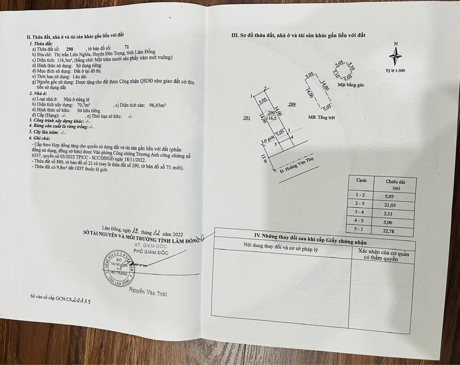 Nhà Mặt Tiền Hoàng Văn Thụ, Đức Trọng - 116.5m², Dòng Tiền Ổn Định