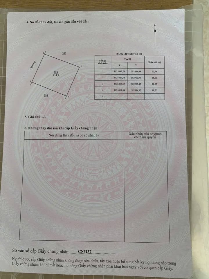 Đất nền Giồng Trôm Bến Tre 415m² giá 690 triệu - Sổ đỏ chính chủ