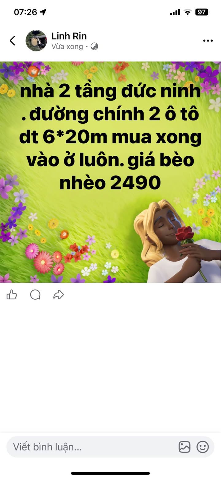 Nhà 2 tầng Đức Ninh Đồng Hới 120m² giá 2.49 tỷ - Ô tô vào tận nhà!