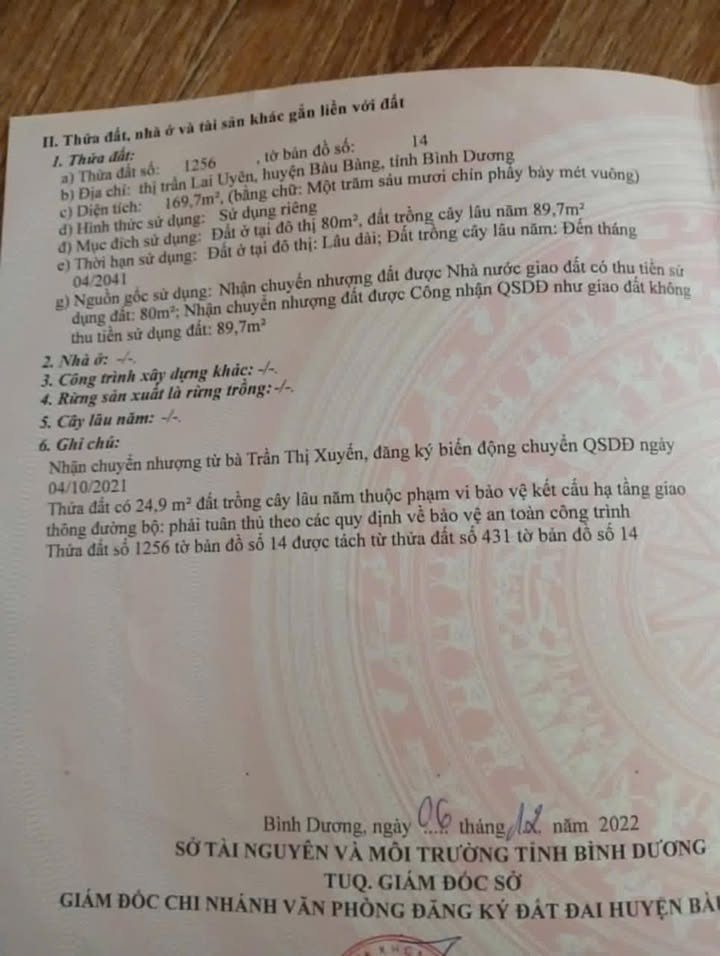 Đất Nền Lai Uyên 170m² - Giá 860 Triệu, Sổ Hồng Riêng, Gần Chợ & Trường Học