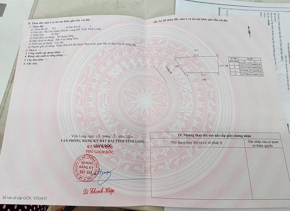 Nhà Riêng Xã Tân Hạnh, Long Hồ 88m² chỉ 1.19 tỷ - Ô tô vào tận nhà!