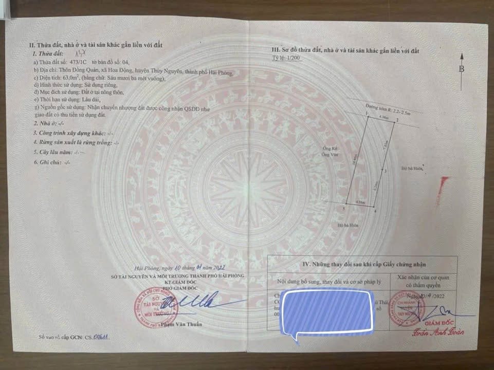 Đất Nền 63m² Đồng Quán, Thủy Nguyên - Sổ Đỏ Sẵn Sàng, Giá 1.5 Tỷ