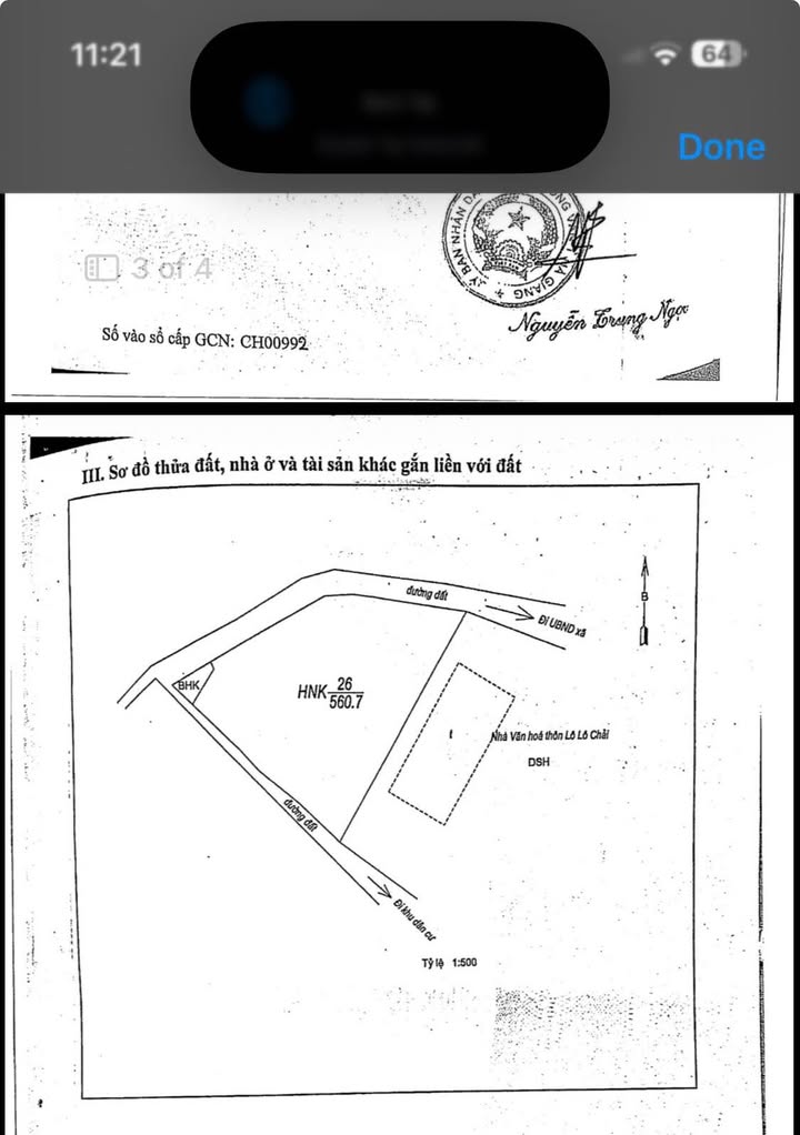 Đất nền Lô Lô Chải 560m² - Sổ đỏ chính chủ, vị trí vàng!