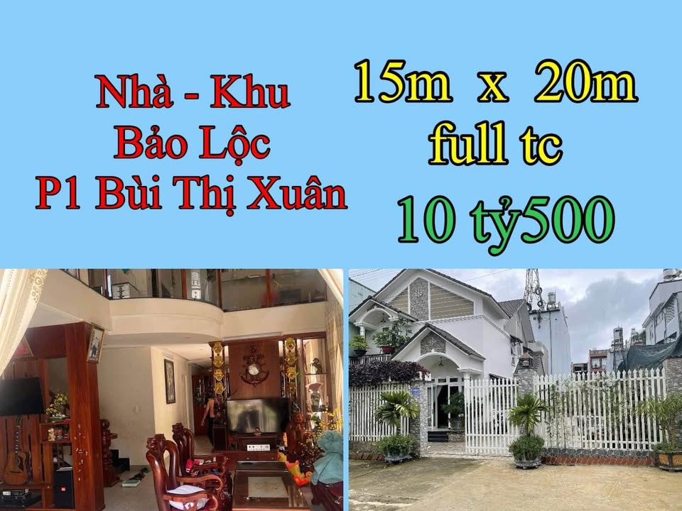 Bán nhà vườn Bảo Lộc 300m² đường Bùi Thị Xuân - Giá tốt hiếm có