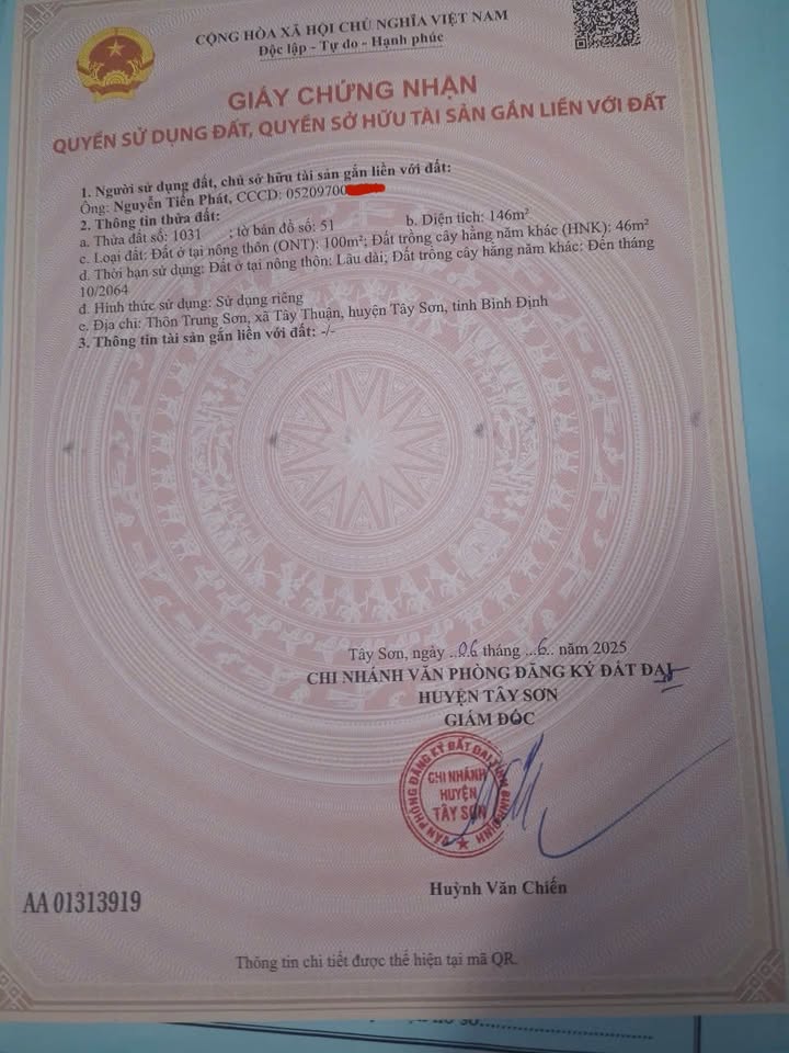 Bán nhà mặt tiền QL19 Tây Sơn 146m² giá 6 tỷ - Kinh doanh đỉnh