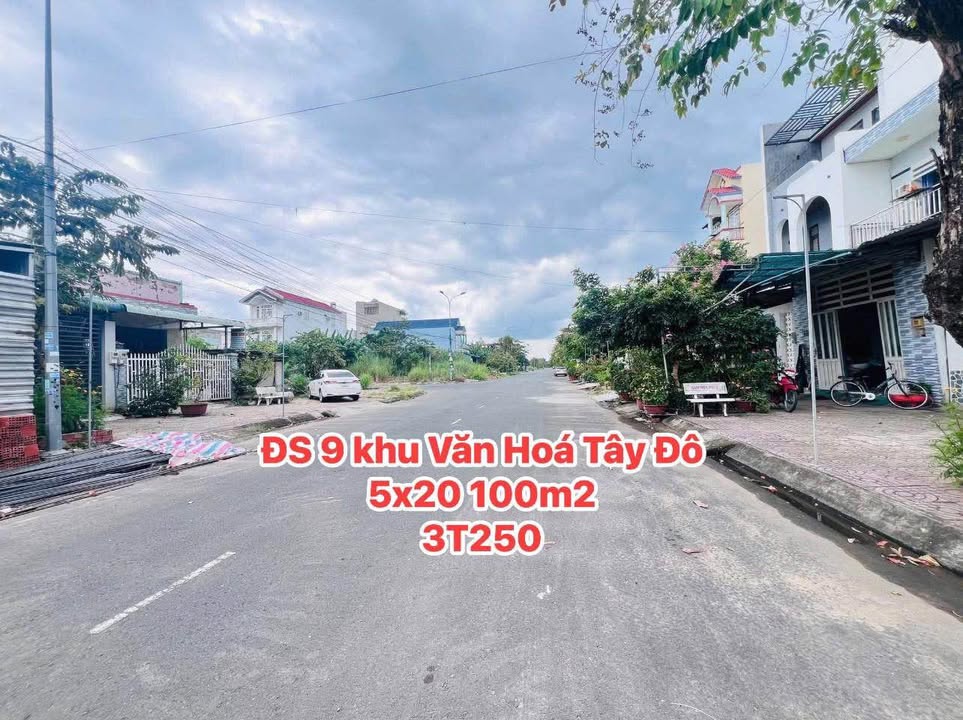 Đất nền Sổ hồng 100m² - Khu Văn Hóa Tây Đô, Cần Thơ - Giá 3.25 tỷ