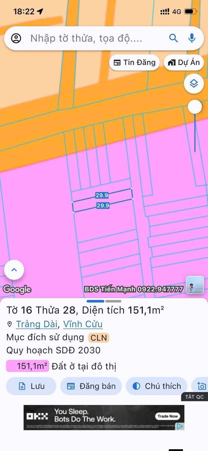 Đất Sổ Riêng Trảng Dài, Biên Hòa - 150m² Sẵn Sổ, Gần Chợ