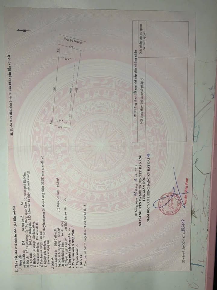 Nhà riêng Hòa An Cẩm Lệ 101m² 3 tỷ - Chính chủ bán