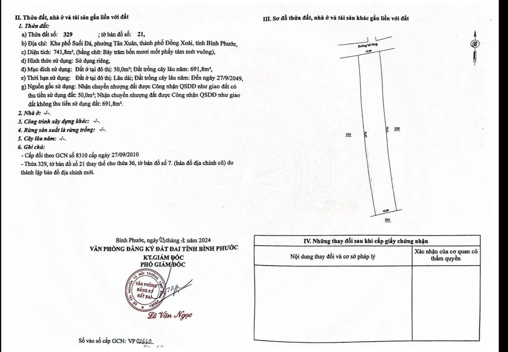 Đất nền Tân Xuân Đồng Xoài 750m² giá 1.7 tỷ - Pháp lý rõ ràng