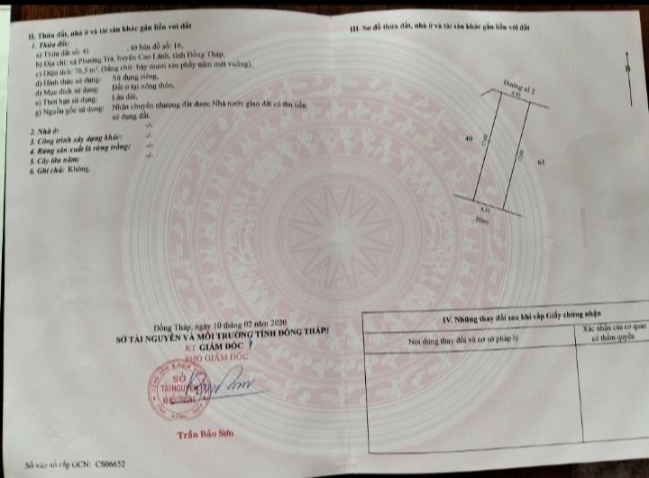 Bán Nền Thổ Cư 76m² Khu DC Phương Trà, Sa Đéc - Giá Tốt