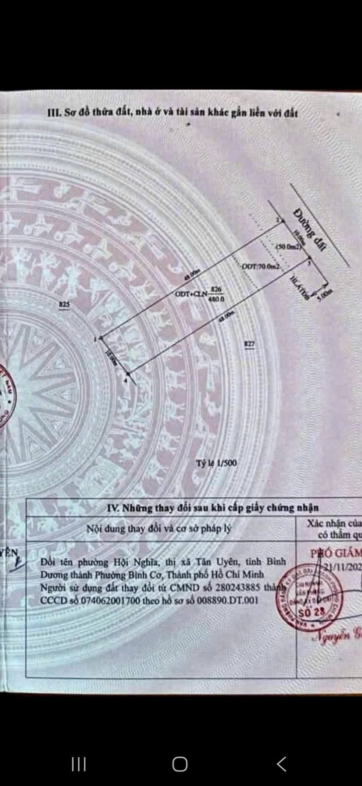 Bán Đất 480m² Bình Dương - Kế Visip 3, Sổ Thổ Cư