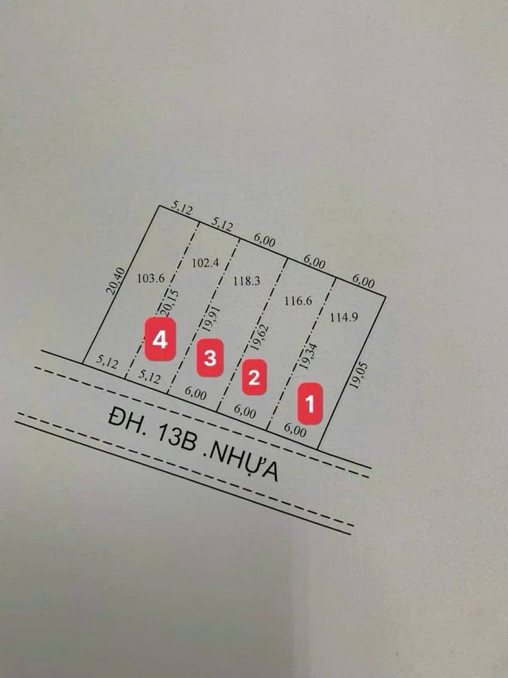 Đất Nền 102m² MT Huyện Lộ 13, Tiền Giang - Sổ Đỏ 370 Triệu