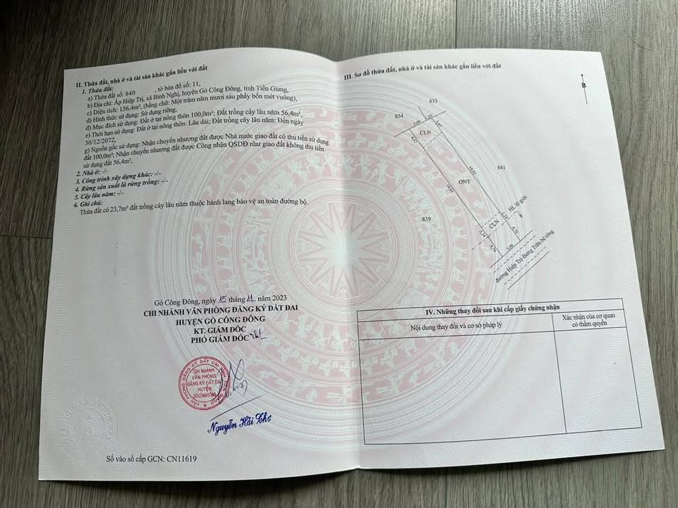 Đất nền Gò Công Đông 155m² - Sổ đỏ sẵn, giá chỉ 3xx triệu!