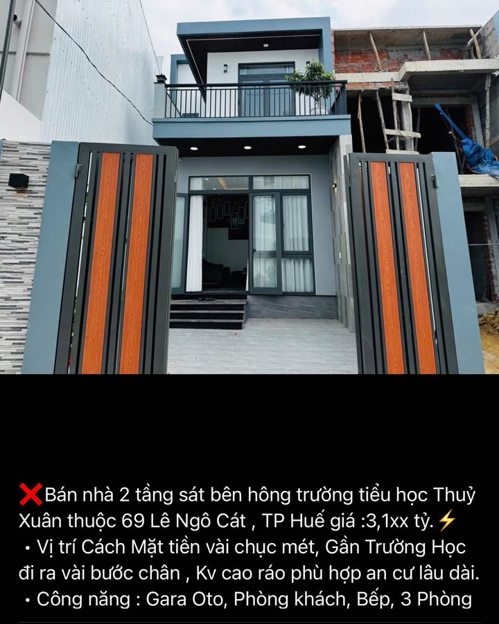Nhà Riêng Lê Ngô Cát, Huế 112m² - Ô tô vào tận nhà, sẵn sổ hồng!